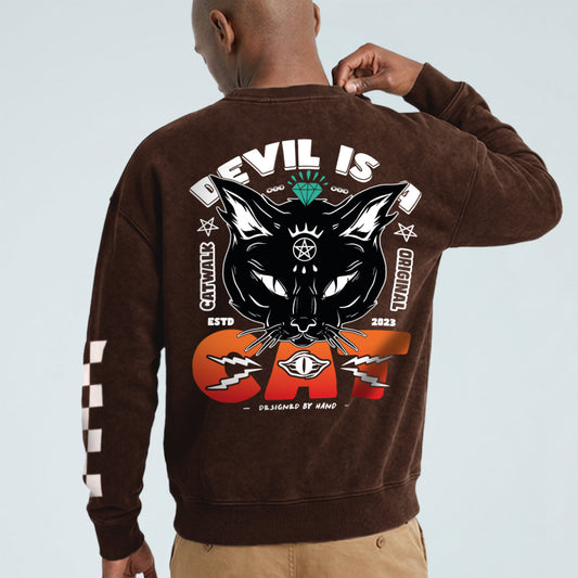 Devil is a Cat Crewneck