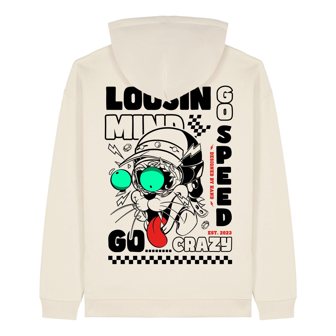 Loosin Mind Hoodie - Coton naturel