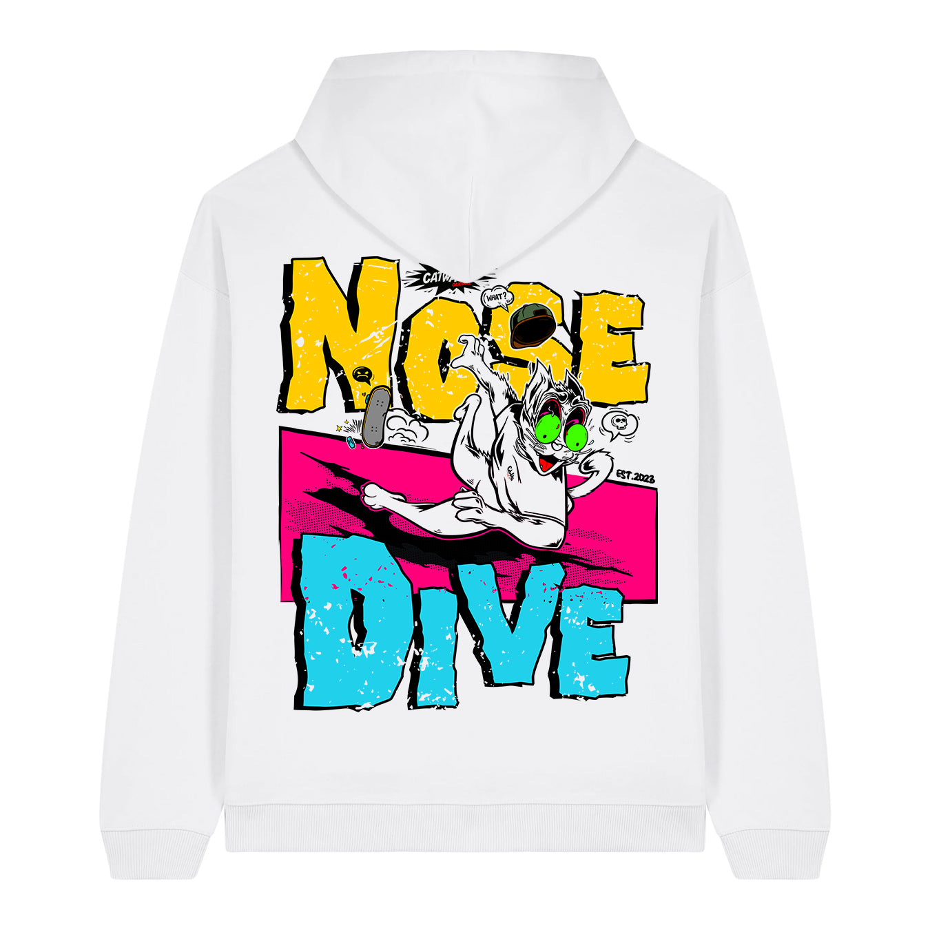 NoseDive Hoodie - White