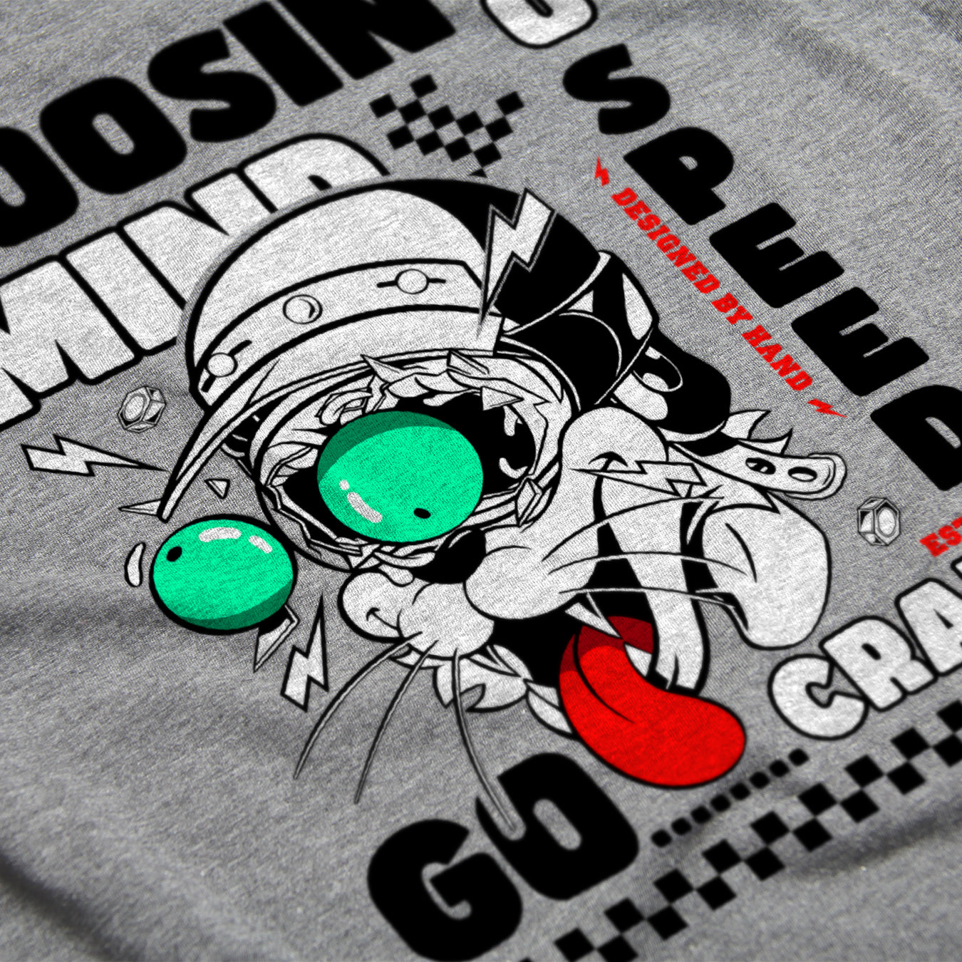 Loosin Mind Tee-shirt - Gris chiné
