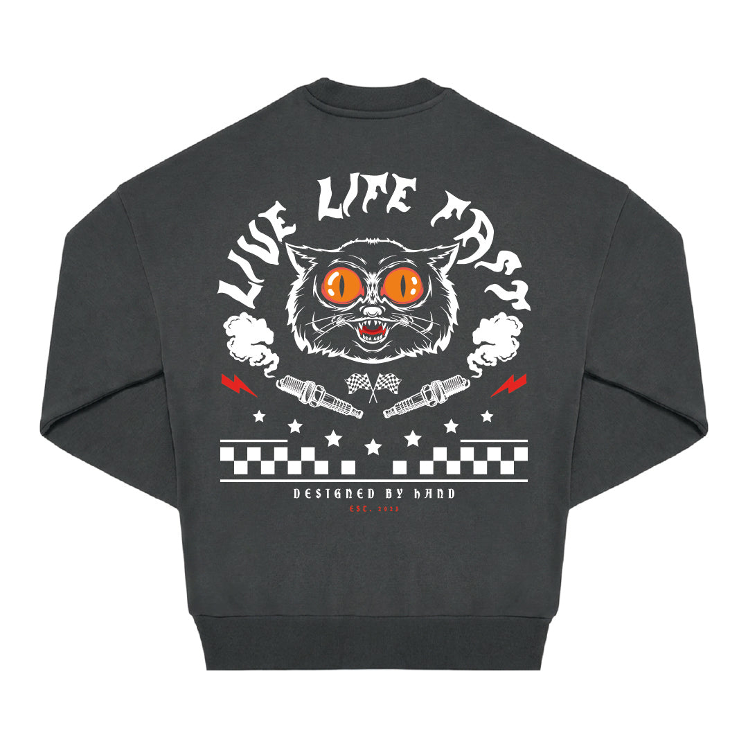 Live Life Fast Crewneck