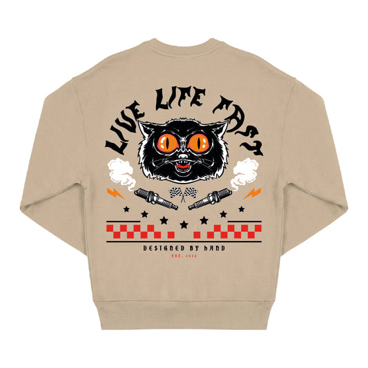 Live Life Fast Crewneck
