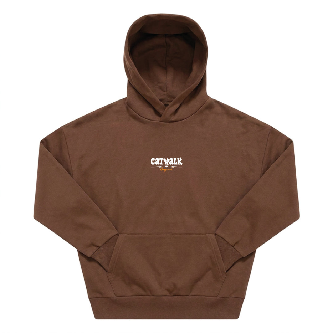 Demon Cat Hoodie - Light Grey Heather