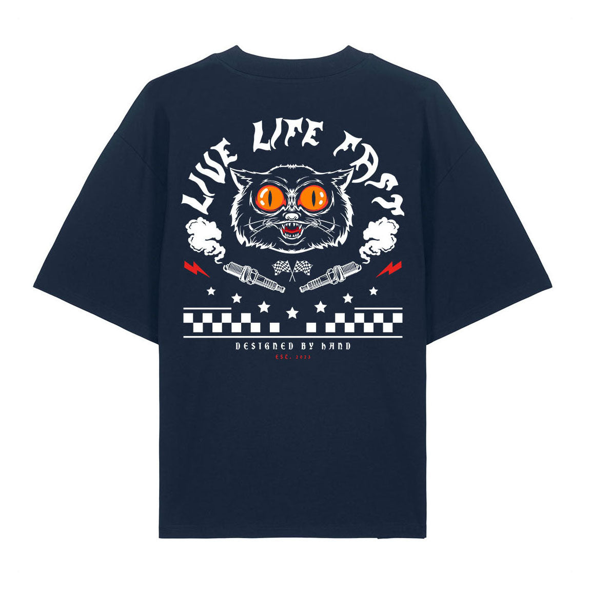 Live Life Fast Tee-Shirt - Bleu marine
