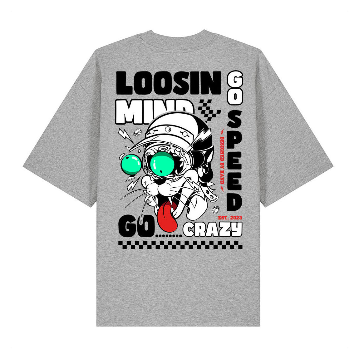 Loosin Mind Tee-shirt - Gris chiné