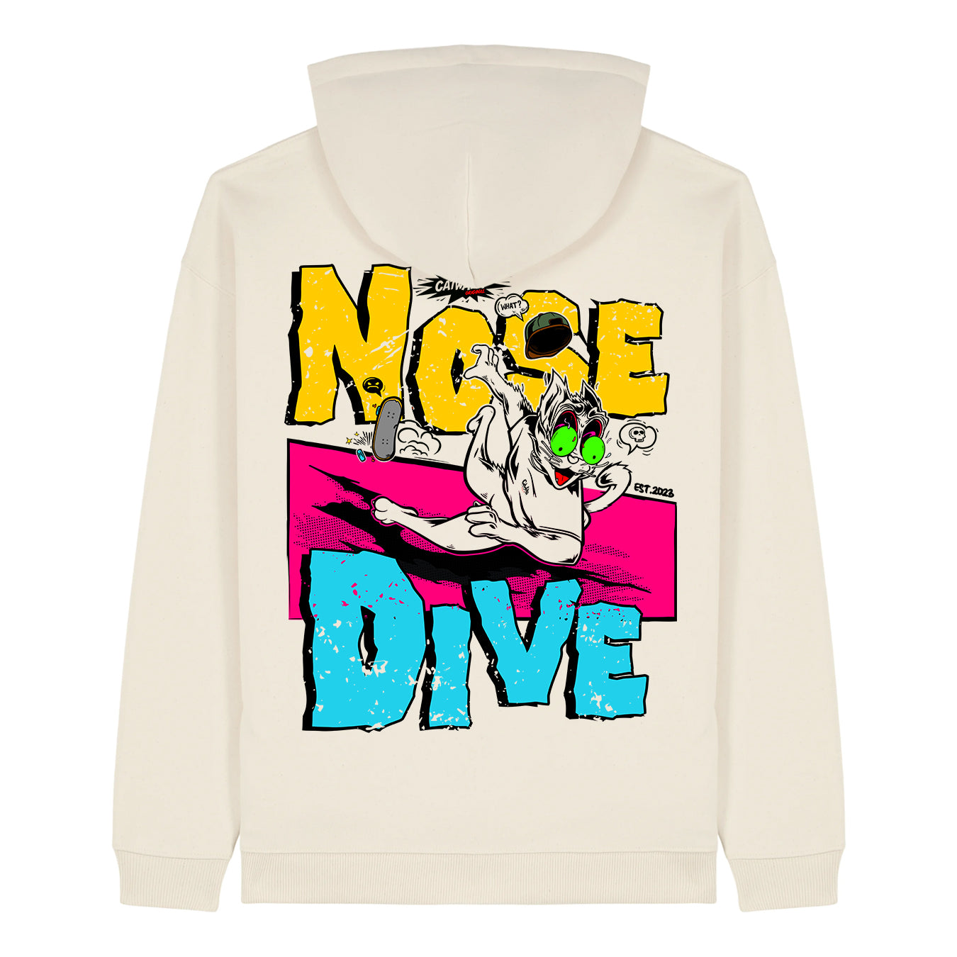 NoseDive Hoodie - Natural Cotton 