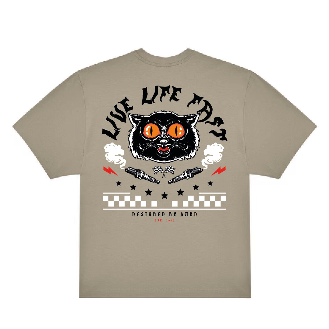 Live Life Fast Tee-Shirt - Navy blue